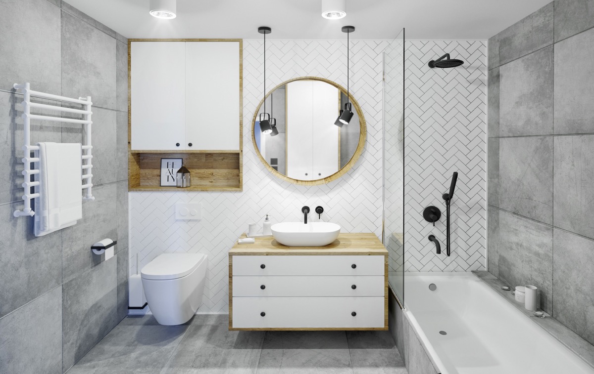 grey bathroom tiles