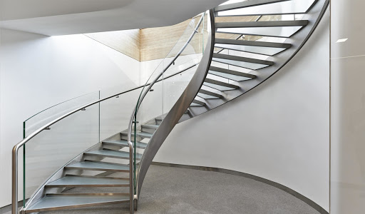 steel staircase handrail