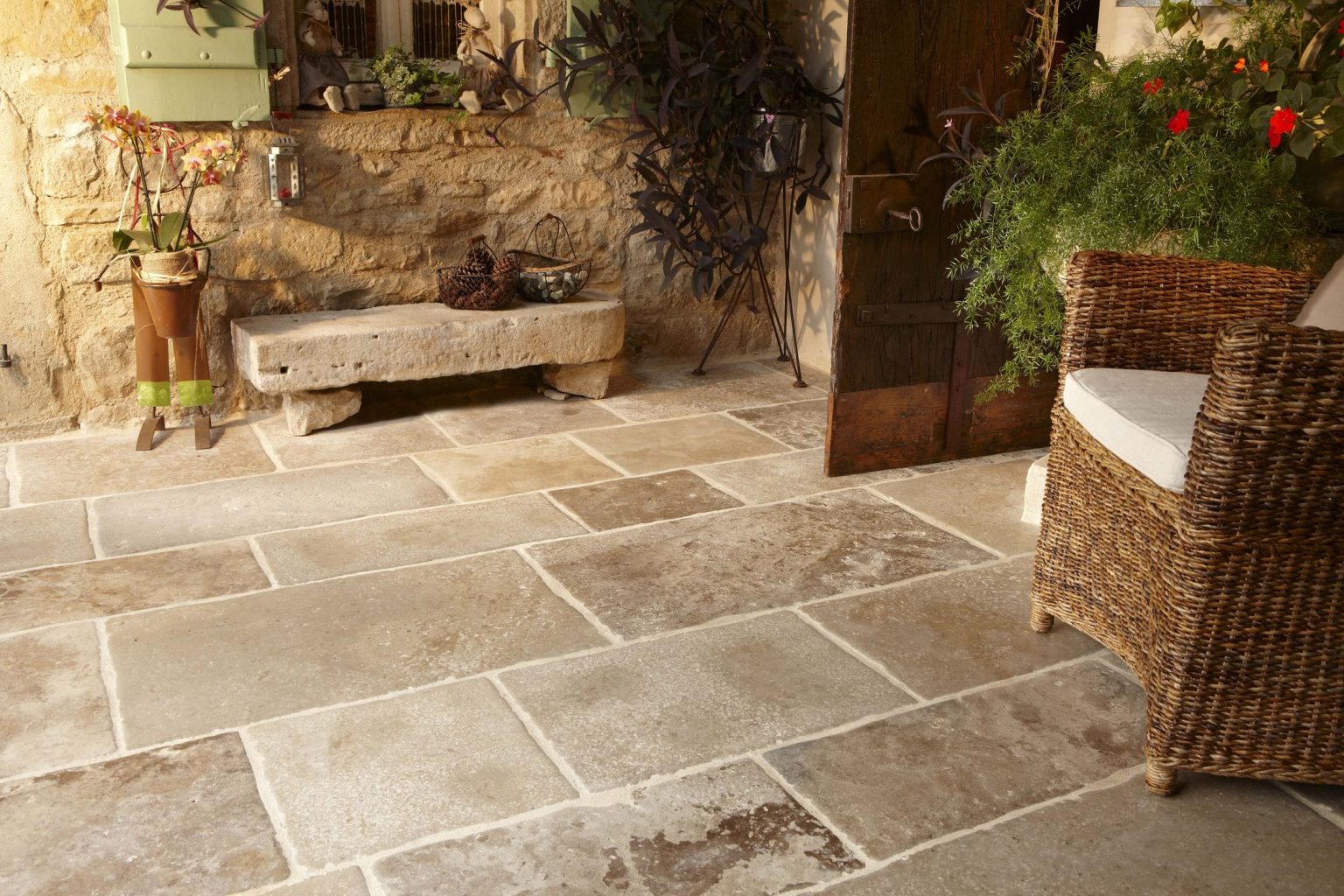 limestone tiles