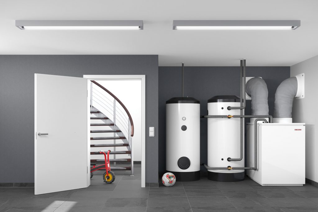 hydronic heat pump system