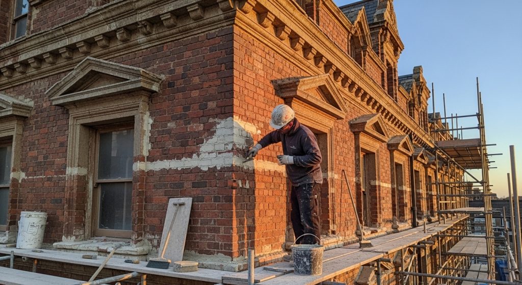 lime mortar repointing heritage buildings