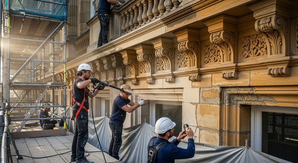 heritage façade cleaning and repair