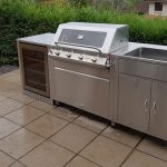 stainless steel outdoor kitchen