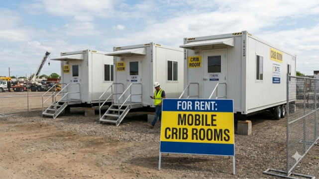 How Mobile Crib Rooms for Rent Support Temporary Worksites